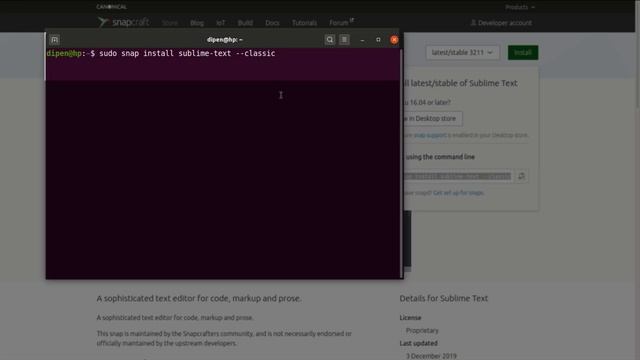 How to install Sublime text editor in linux os, Snapcraft io смотреть онлайн