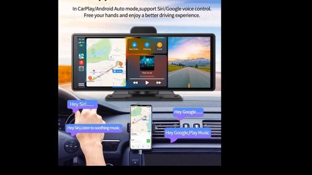 10.26 4k dash cam adas wireless carplay смотреть онлайн