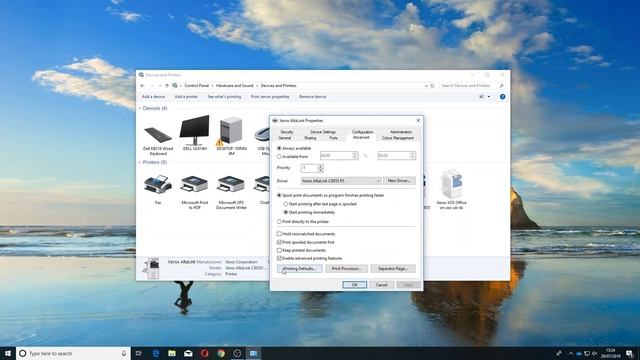 Set up Secure print on Xerox Photocopier VIA the driver смотреть онлайн
