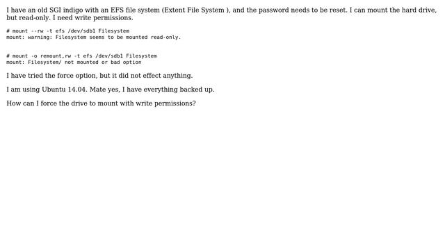 Unix & Linux: warning: Filesystem seems to be mounted read-only (2 Solutions!!) смотреть онлайн
