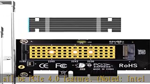 GLOTRENDS M.2 PCIe NVMe 4.0/3.0 Adapter with 0.12 Inch Thick M.2 Heatsink for M.2 PCIe SSD (NVMe an смотреть онлайн