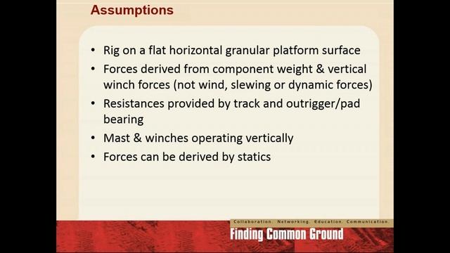 UK Working Platform Initiative and Calculation of Rig Bearing Pressure Derek Egan смотреть онлайн