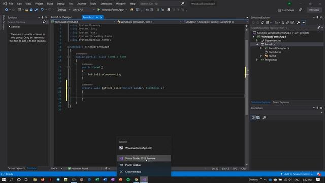 Class for Windows Form C# visual studio смотреть онлайн
