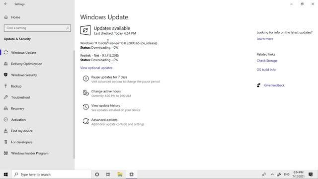 Update to Windows 11 Build 22000.65 From Windows Insider & Bypass TPM Secure Boot смотреть онлайн