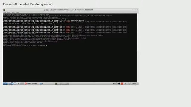 Ubuntu: Error trying to make rtl8812AU_linux_v4.3.20_16317.20160108 смотреть онлайн