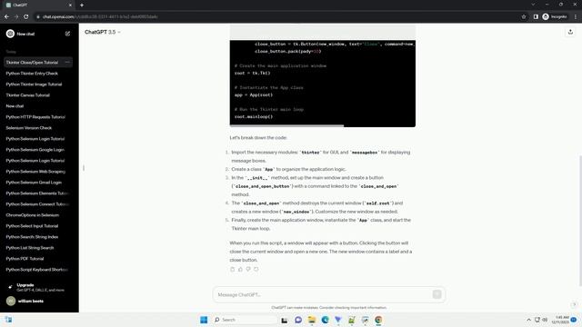 python tkinter close window and open new смотреть онлайн