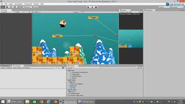 Tutorial Unity Game 2D Android IOS WP Make a Game Single Man Adventure 2015 #4 смотреть онлайн