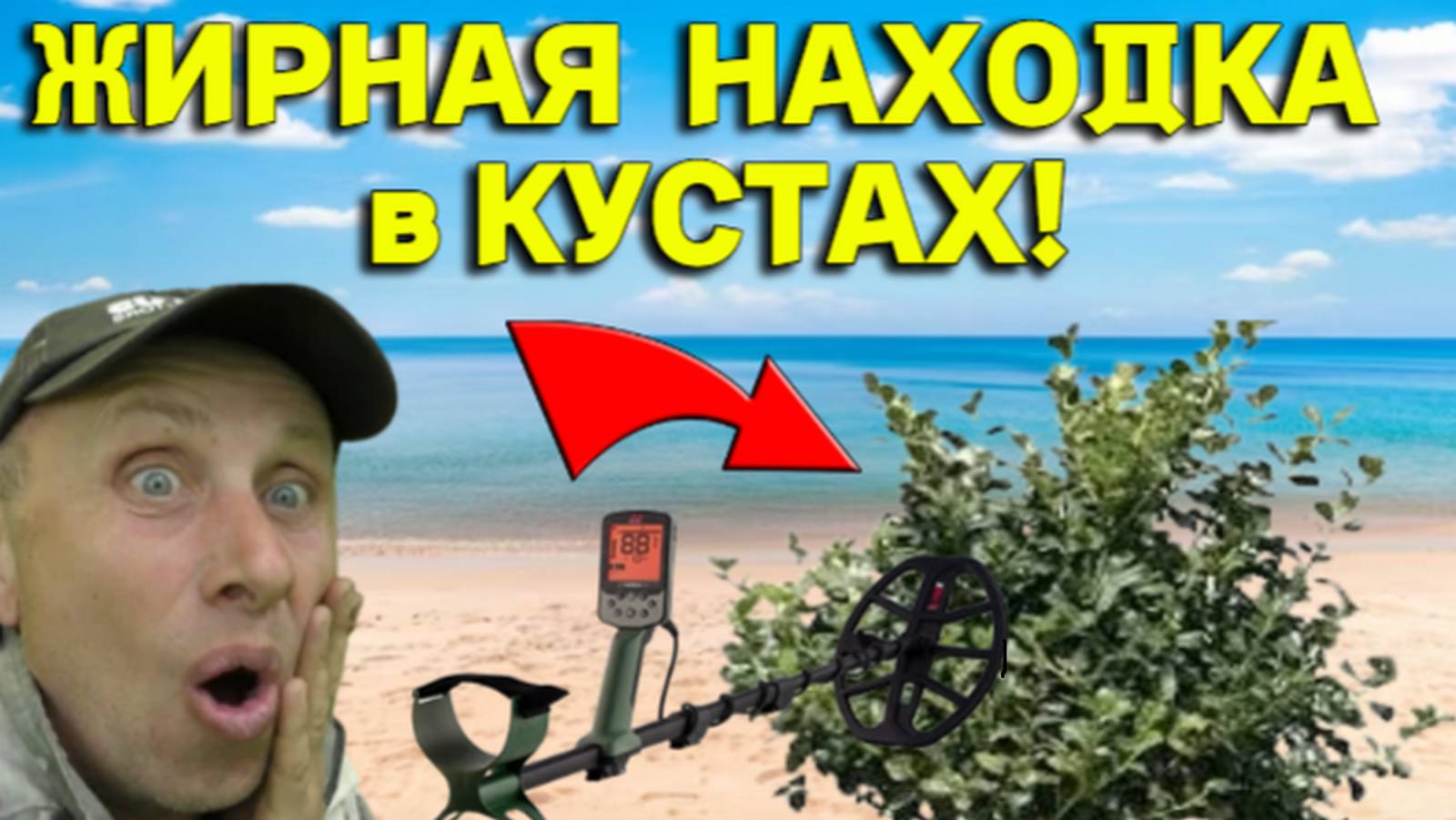 Жирная НАХОДКА в Кустах на ПЛЯЖЕ Порадовала нас не по ДЕТСКИ, Вот Это Коп! смотреть онлайн