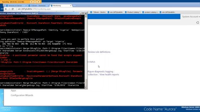 Use Run SPLogFile SharePoint Powershell command to merge log files from all servers in farm смотреть онлайн