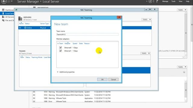 Cấu hình NIC Teaming trên Windows Server 2012 R2 смотреть онлайн