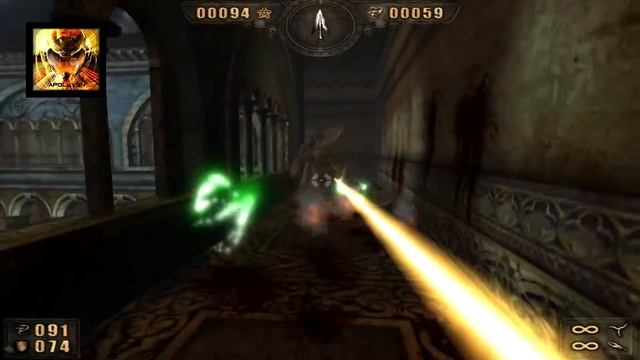 Painkiller - 2 level, Atrium Complex, Nightmare playthrough. Max settings(60 fps). All secrets смотреть онлайн