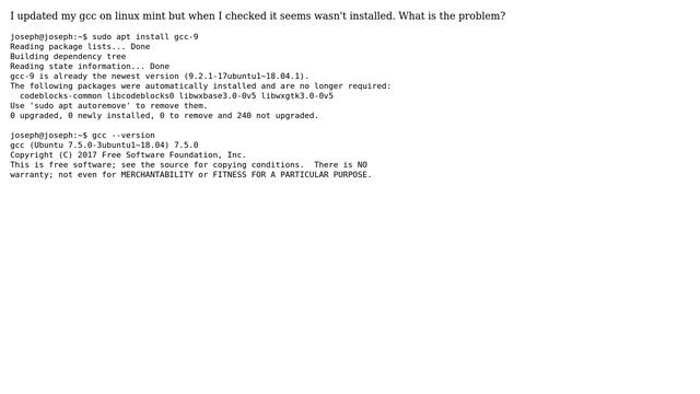 Unix & Linux: GCC last update on linux mint смотреть онлайн