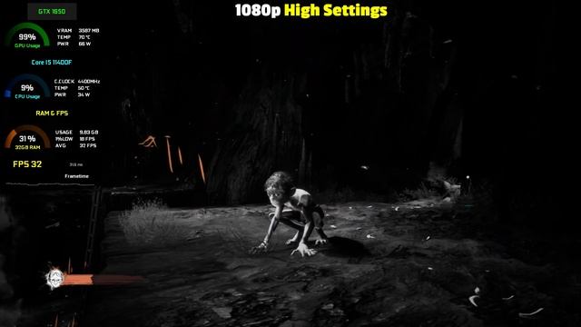 The Lord of the Rings: Gollum : GTX 1650 - 1080p All Settings + FSR смотреть онлайн