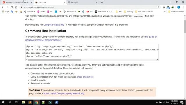 Installation of Laravel in windows In Urdu / Hindi смотреть онлайн