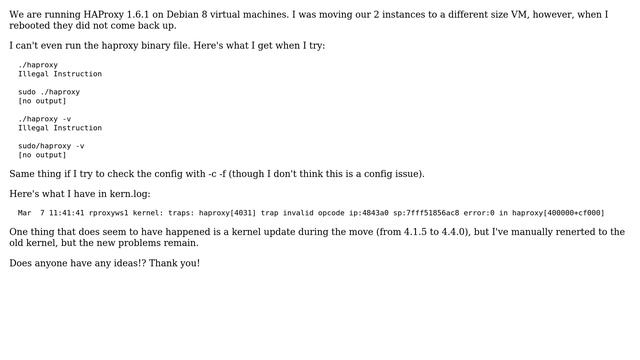 DevOps & SysAdmins: Haproxy failing to start after VM move (Debian 8 [systemd]) (2 Solutions!!) смотреть онлайн