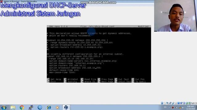 KONFIGURASI DHCP-SERVER DI DEBIAN 8 VIRTUAL BOX MELALUI WINDOWS 7 смотреть онлайн