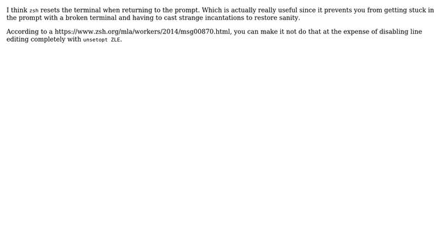 Unix & Linux: What is the equivalent of "stty -echo" for zsh? (2 Solutions!!) смотреть онлайн