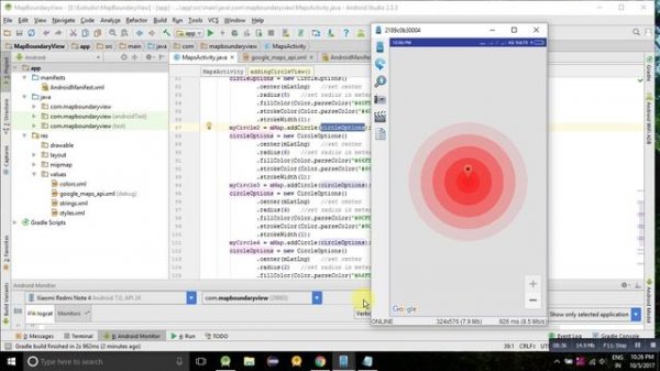 Android MapView Animation