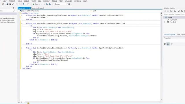 How to make a text editor in VB смотреть онлайн