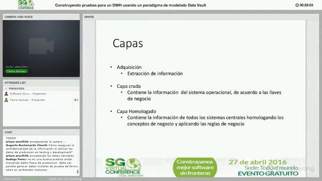 Construyendo pruebas para un DWH usando un paradigma de modelado Data Vault смотреть онлайн