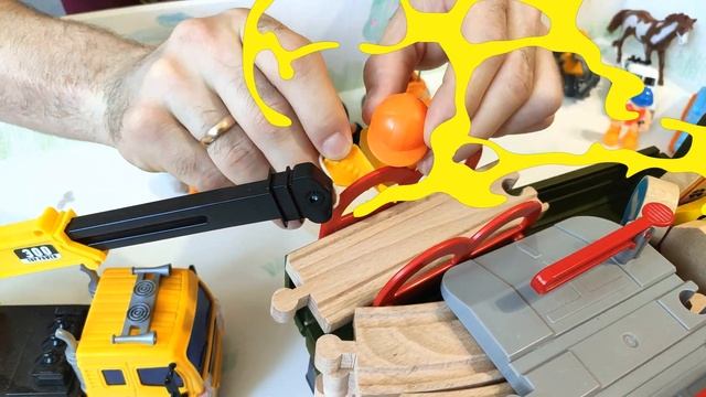 Строим настоящую железную дорогу лего - спец техника помогает игруныч непоседа смотреть онлайн