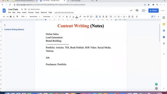 Content Writing Orientation Class Recording смотреть онлайн