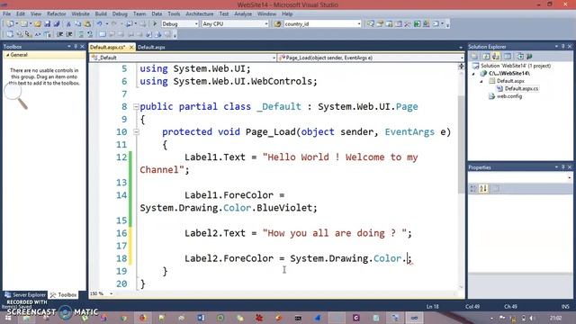WebServer Control - Label, Button, TextBox Control in ASP.NET | ASP.NET WebForm Tutorials Using C# смотреть онлайн