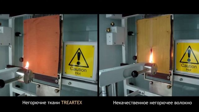 Испытания негорючих тканей на износостойкость и негорючесть. Автоматизированный склад Treartex