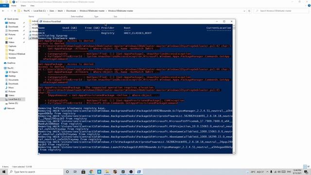 How to speed up your computer by running a Powershell Script called Windows 10 Debloater смотреть онлайн