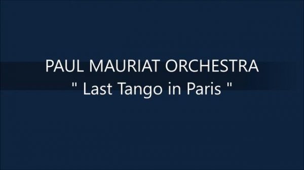 PAUL MAURIAT   Last Tango in Paris