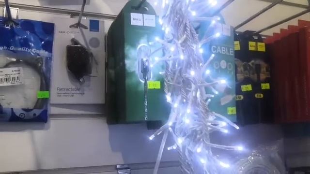 Обзор LED гирлянды "Занавес" светодиодный уличный 3x3м., 1100 ламп LED смотреть онлайн