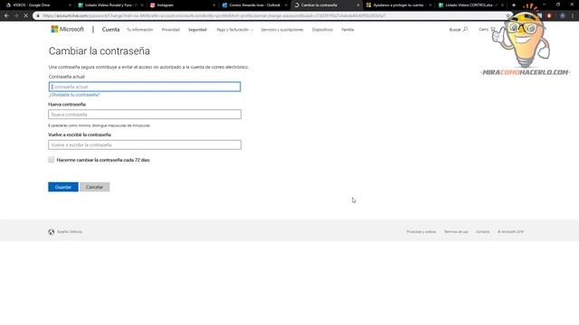 ¿Como cambiar la contraseña de HOTMAIL - OUTLOOK desde el celular? - Android, iPhone y PC смотреть онлайн