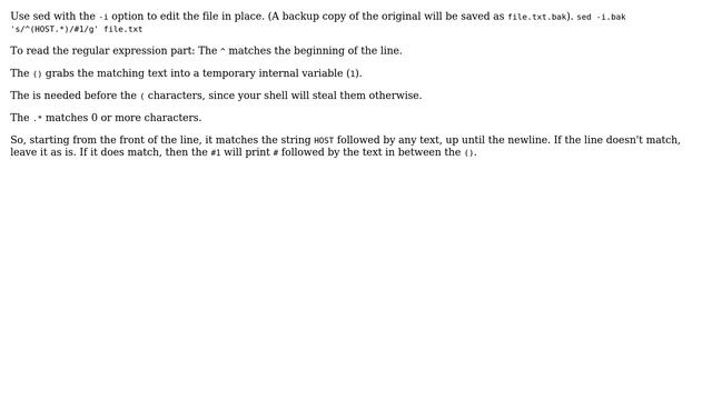 Unix & Linux: How to comment a line based on the word it starts with? (5 Solutions!!) смотреть онлайн
