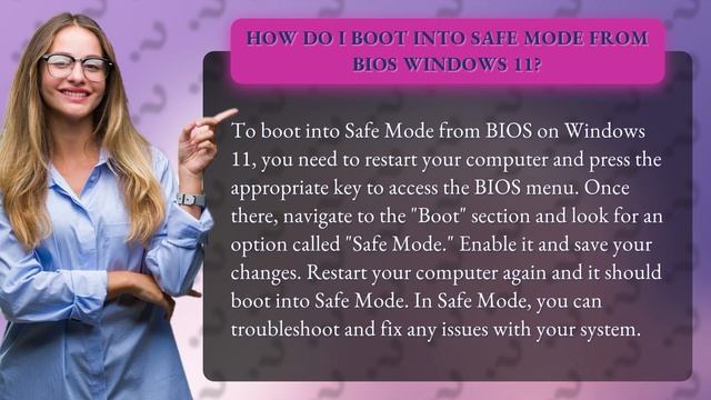 How do I boot into Safe Mode from BIOS Windows 11? смотреть онлайн
