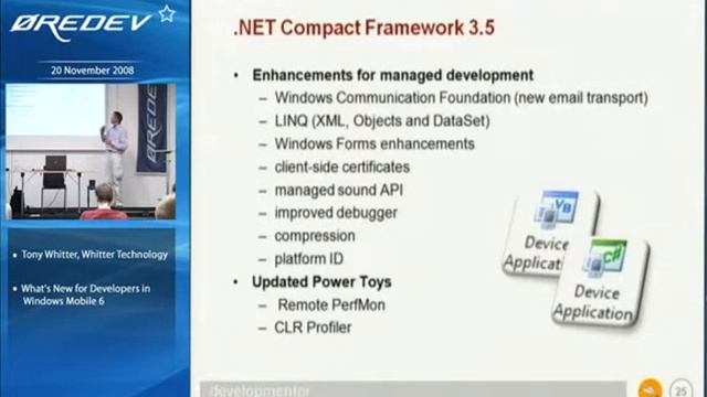 What's New for Developers in Windows Mobile 6 – Tony Whitter clip24 смотреть онлайн