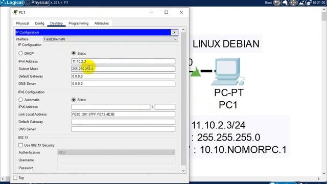 KONFIGURASI IP ADDRESS WINDOWS DAN LINUX смотреть онлайн