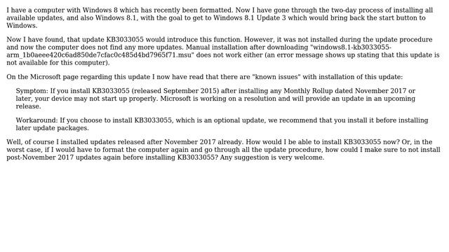 How to install Windows 8.1 update KB3033055 after installing all available updates available to... смотреть онлайн