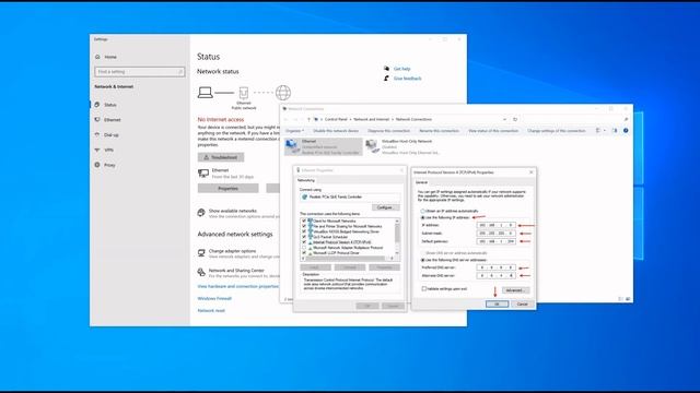 How to configure ip address in Windows 10 manual смотреть онлайн