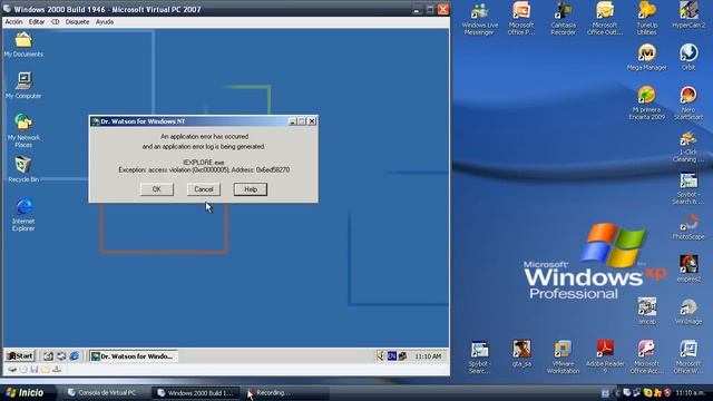 Microsoft Virtual PC 2007, Windows NT Workstation 5.0 Build 1946 (Beta 3) смотреть онлайн