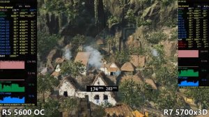Ryzen 5 5600 OC vs Ryzen 7 5700x3D Test in 13 Games or R5 5600x vs R7 5700x3D