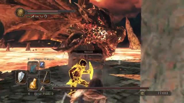 DARK SOULS™ II: Scholar of the First Sin_ Old Iron King boss fight смотреть онлайн