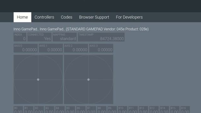HTML5 Gamepad Tester смотреть онлайн