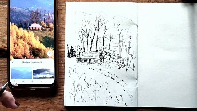 🐑 graphic landscaPE SKETCHES! | ASMR | графичные пейзажи линером смотреть онлайн