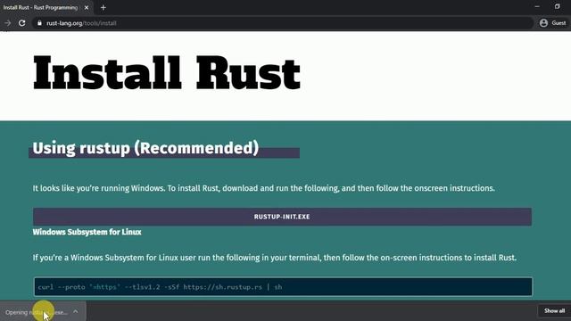 Rust Tutorial - How to install Rust in windows | Rust Language Tutorial смотреть онлайн