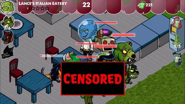Zombie cafe raid iPhone 4/6 смотреть онлайн