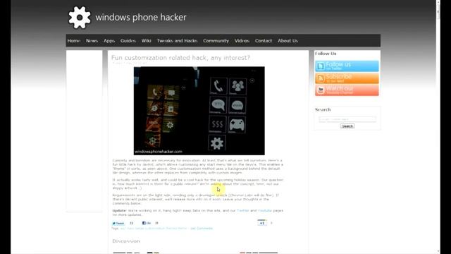 Themes for Windows Phone 7 Info and Demonstration смотреть онлайн