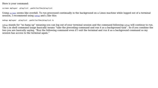 MPlayer halts when I exit the SSH session in Linux (2 Solutions!!) смотреть онлайн