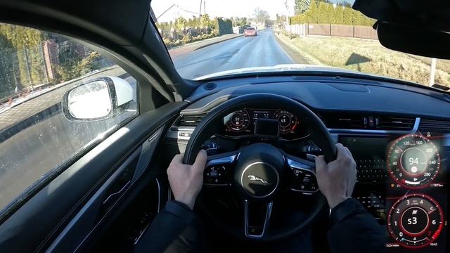 Jaguar XF 2.0 /250HP/ POV Test Drive #17 смотреть онлайн
