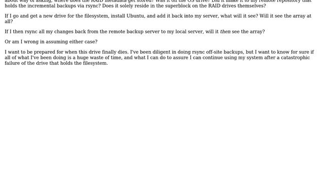 MDADM Raid Recovery and Questions смотреть онлайн