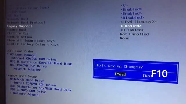 HP250 G6 Core i5 7th Bios setup смотреть онлайн